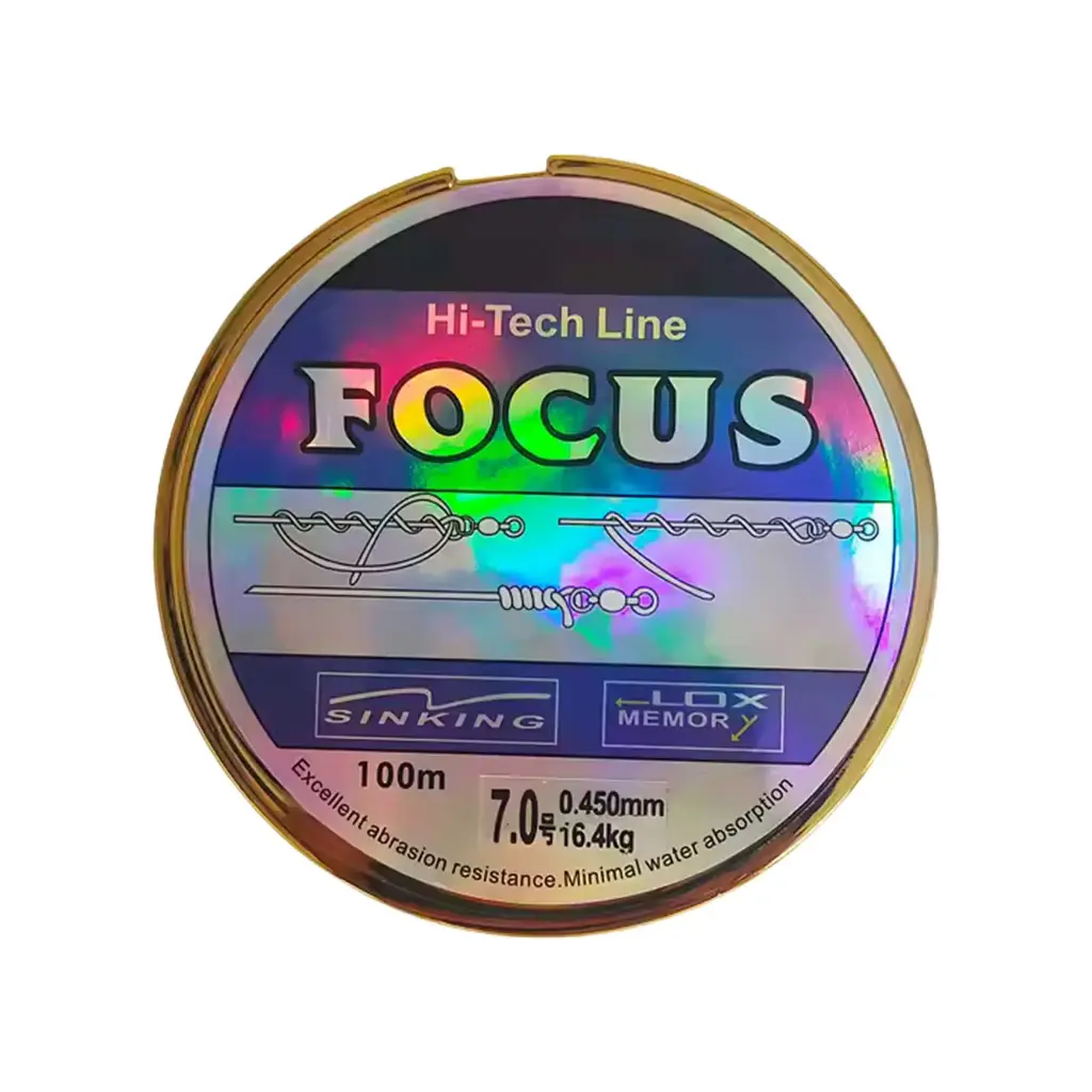 Focus Hi-Tech Sinking Line - Excellent Abrasion Resistance - 100m