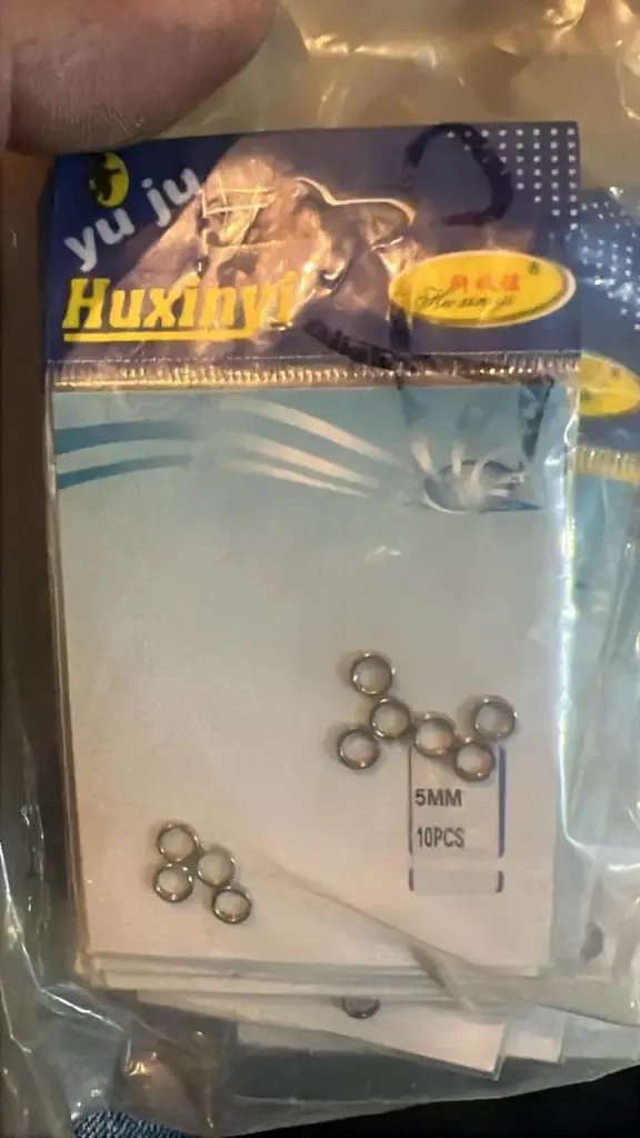 Huxinyu Stainless Steel Split Rings - 10pcs Pack