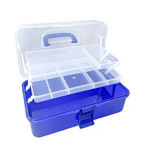 3 Layers Plastic Portage Storage Box 13.5"