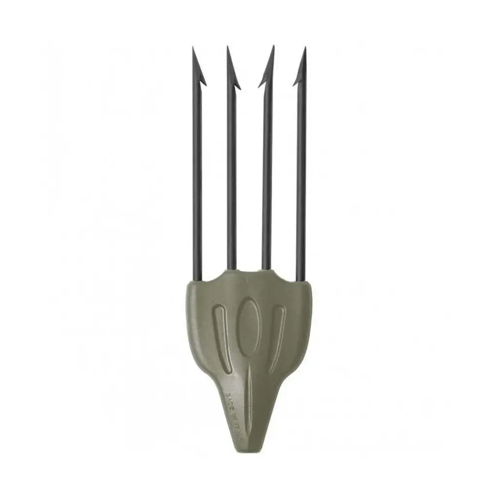 Spearfishing Multi-Prong Harpoon Tip: 4-Point Tempered Steel (8mm Thread)
