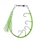 Glow-in-the-Dark 5-Hook Octopus Squid Rig: Ultimate Night Fishing Lure