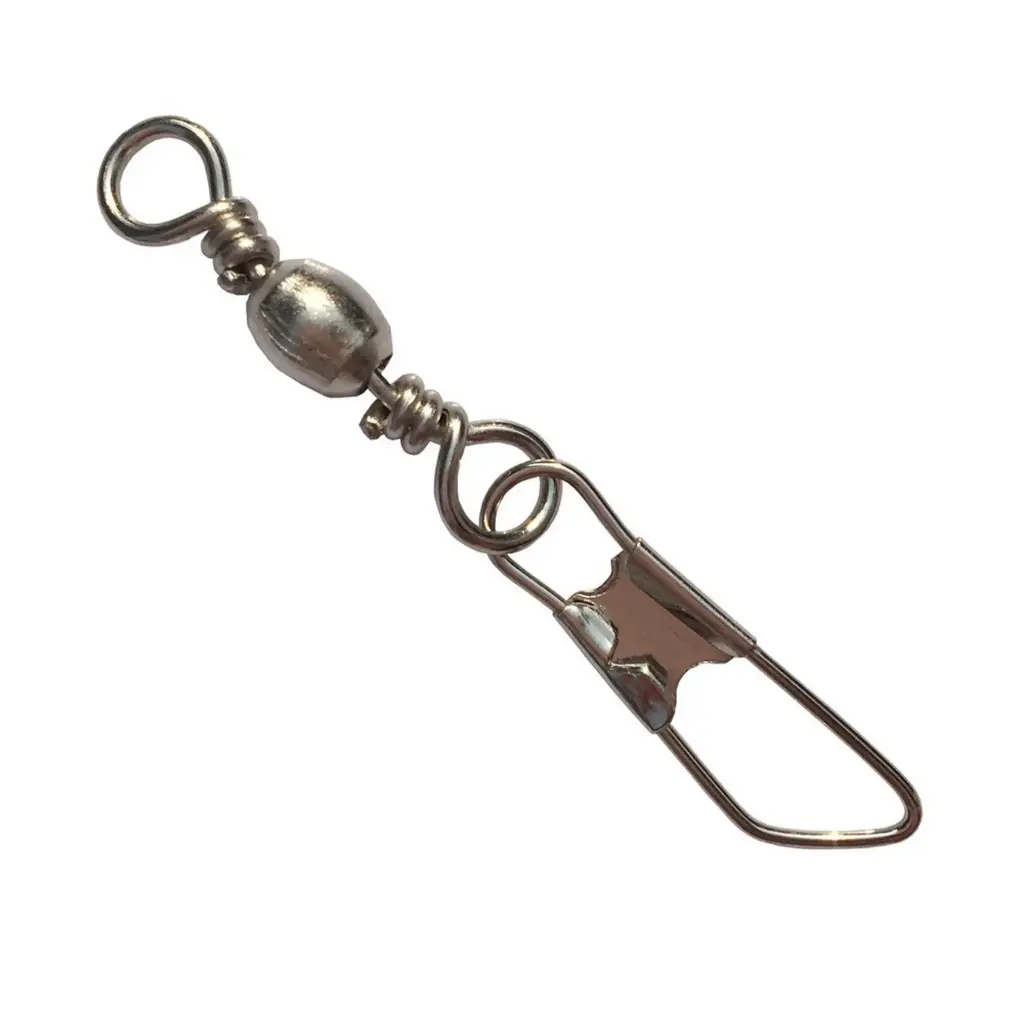 Ball Bearing Barrel Swivels with Snap Clips  