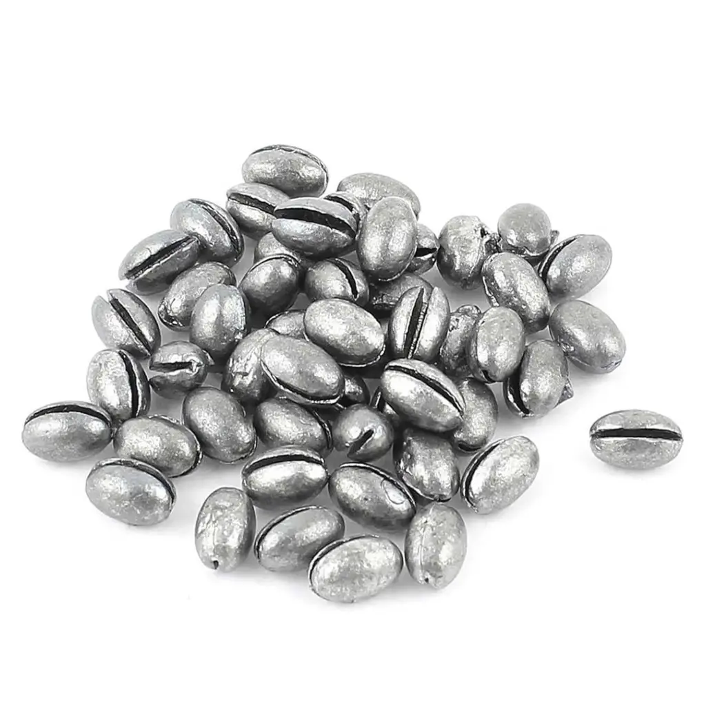 Olive Split Shot Fishing Sinkers