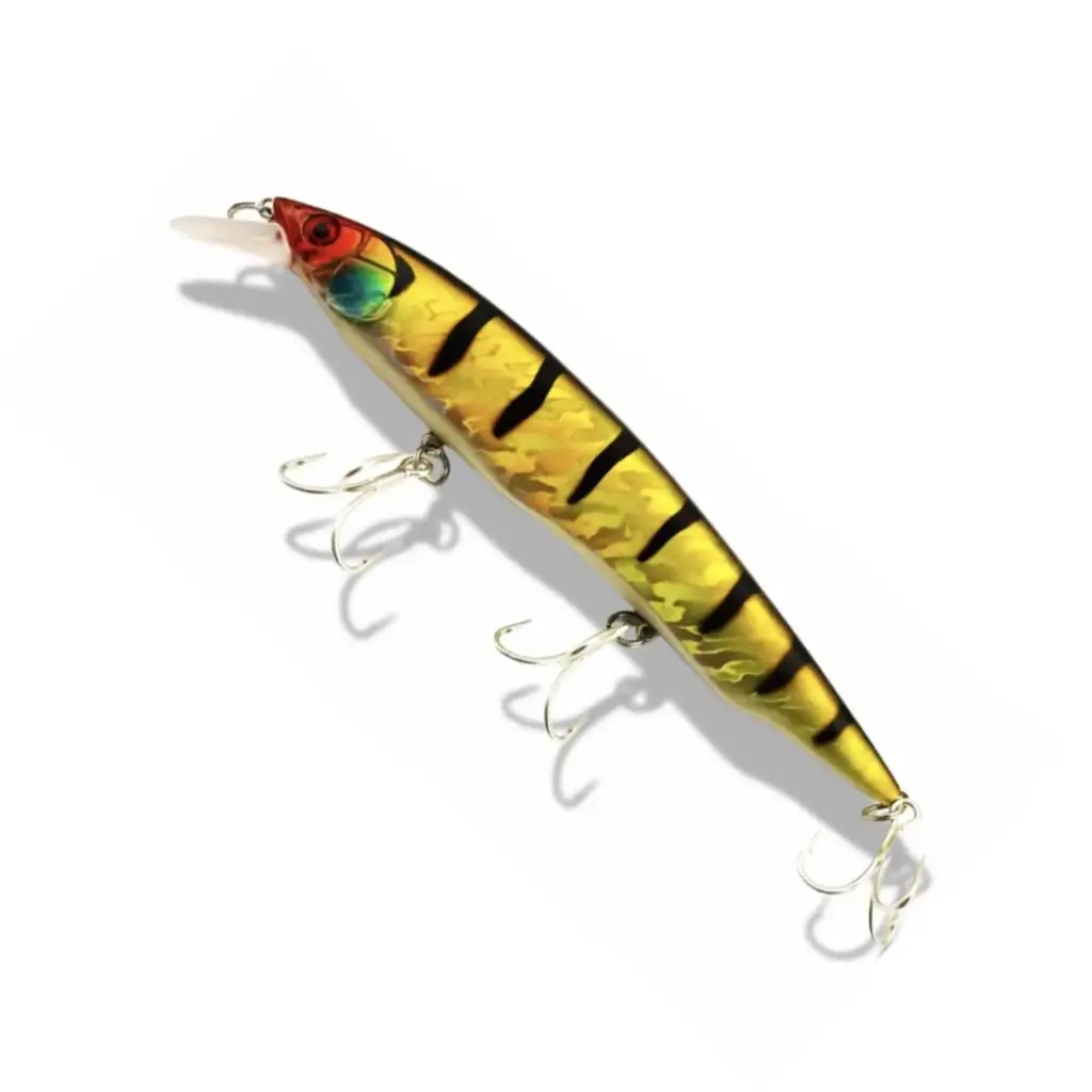 DT5012 08F Golden Tiger Floating Jerkbait 160mm 30g – Pike & Sea Fishing Wobbler
