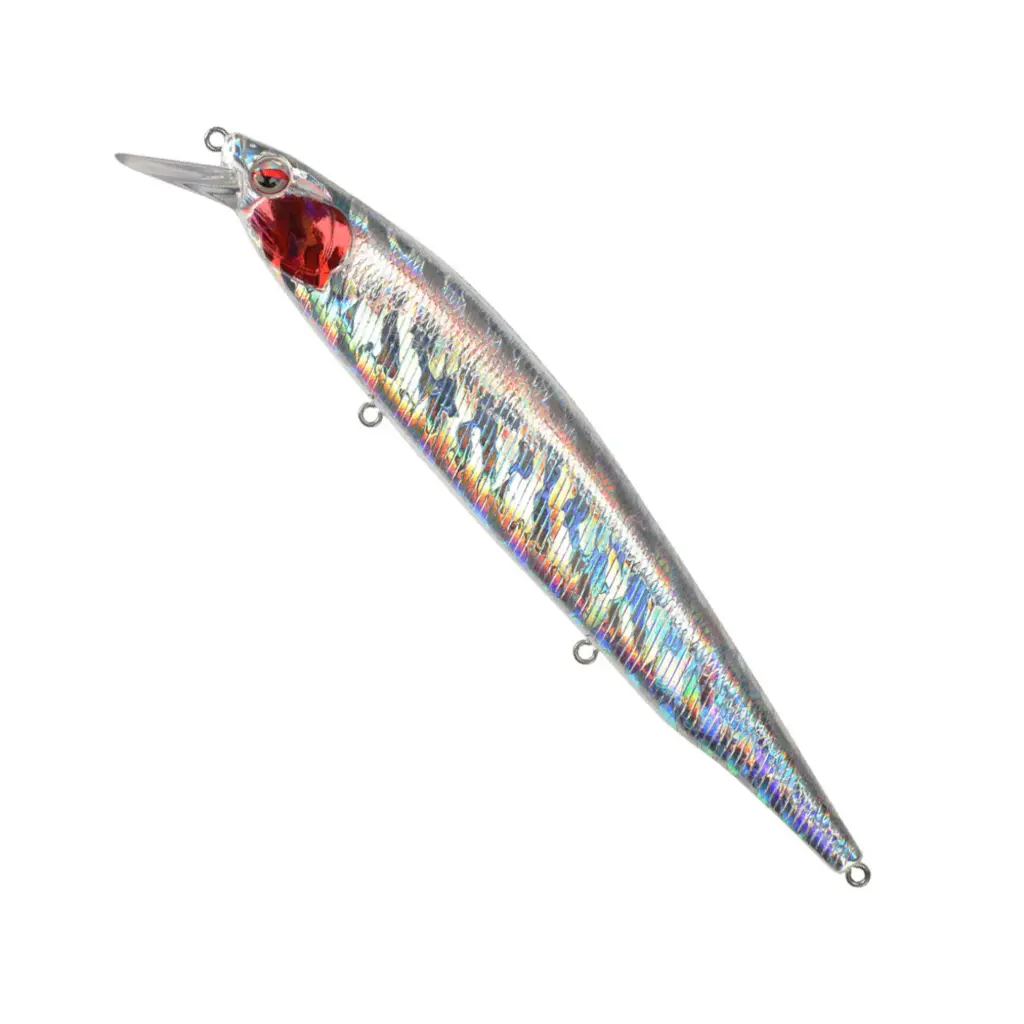 D1DT5012 05F Holographic Silver Floating Jerkbait 160mm 30g – Pike & Sea Fishing Wobbler