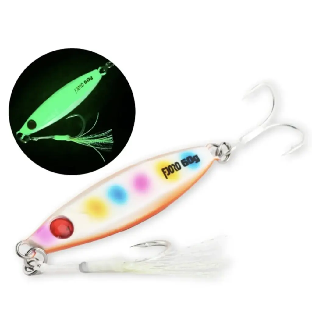 Fjord FJL6304 Metal Jig 60g – Colour 10# Glow-in-the-Dark Saltwater Jigging Lure