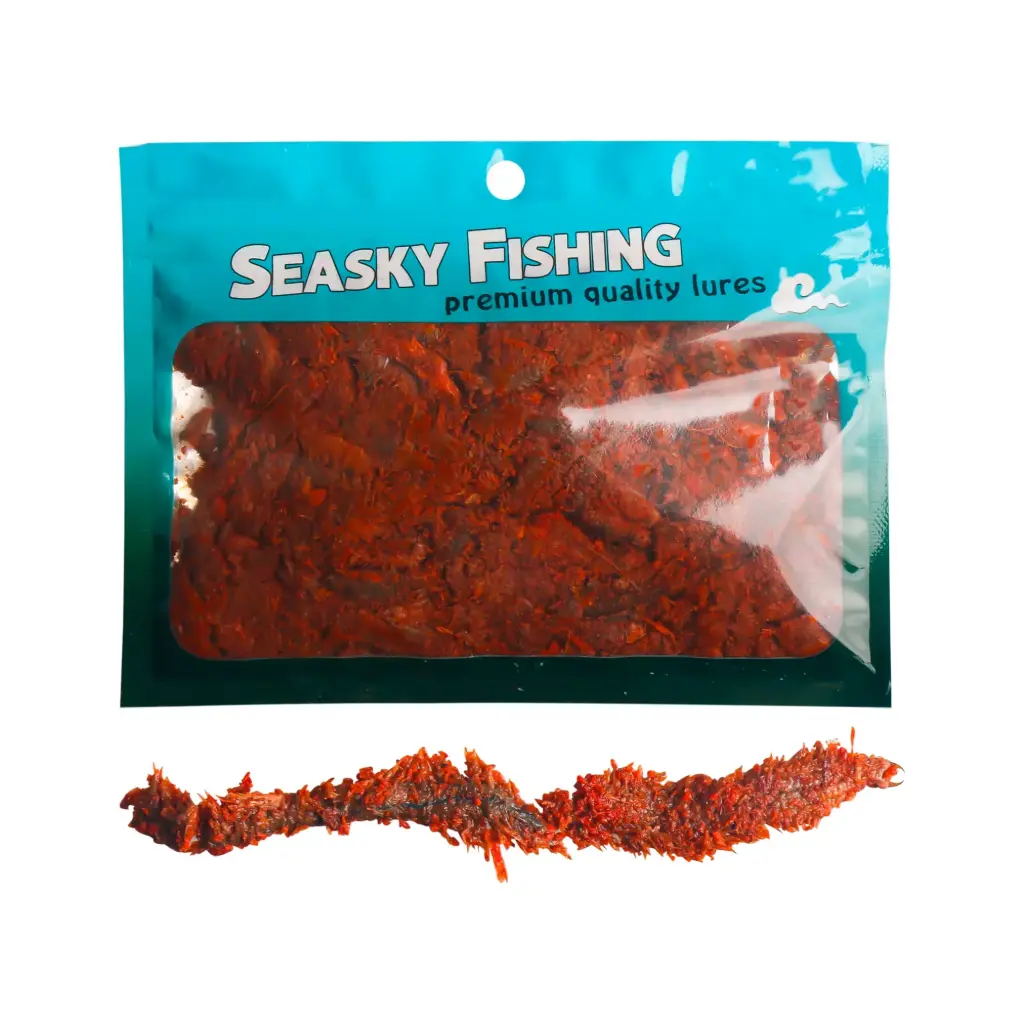 Seasky Fishing Premium Quality Soft Bait Lure – Red Shrimp-Style Fishing Bait for Freshwater & Saltwater Fishing