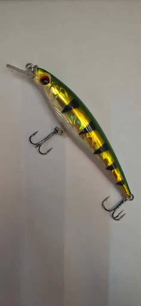Premium Minnow Fishing Lure 11cm 15g - Har Bait with Treble Hooks for Saltwater & Freshwater Fishing (100)