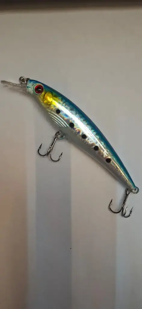 Premium Minnow Fishing Lure 11cm 15g - Har Bait with Treble Hooks for Saltwater & Freshwater Fishing (105)
