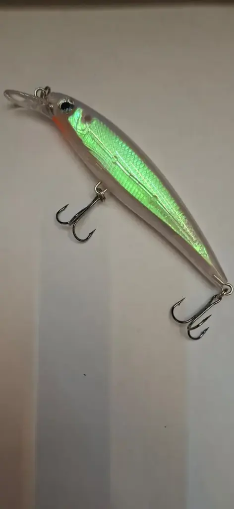 Premium Minnow Fishing Lure 11cm 15g - Har Bait with Treble Hooks for Saltwater & Freshwater Fishing (107)