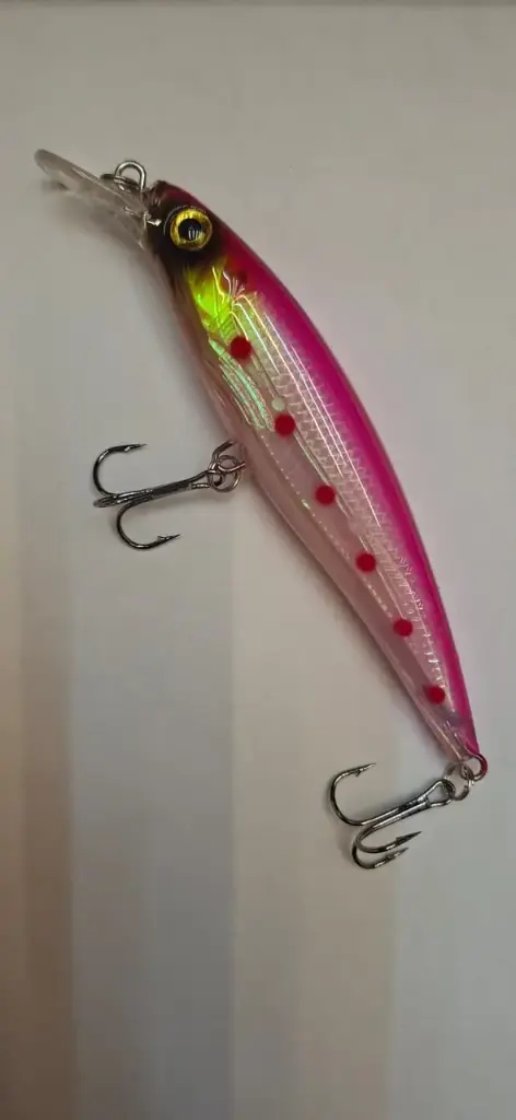 Premium Minnow Fishing Lure 11cm 15g - Har Bait with Treble Hooks for Saltwater & Freshwater Fishing (108)
