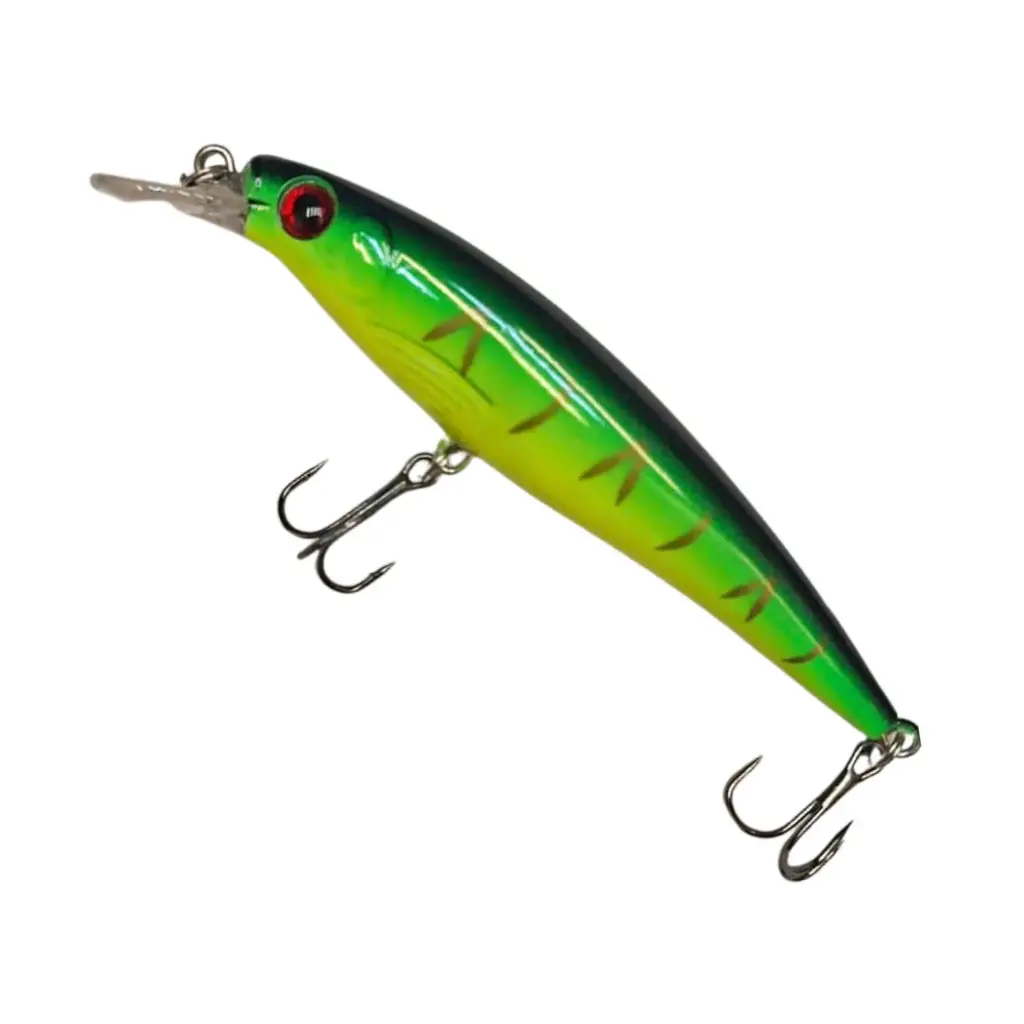 Premium Minnow Fishing Lure 11cm 15g - Har Bait with Treble Hooks for Saltwater & Freshwater Fishing (109)