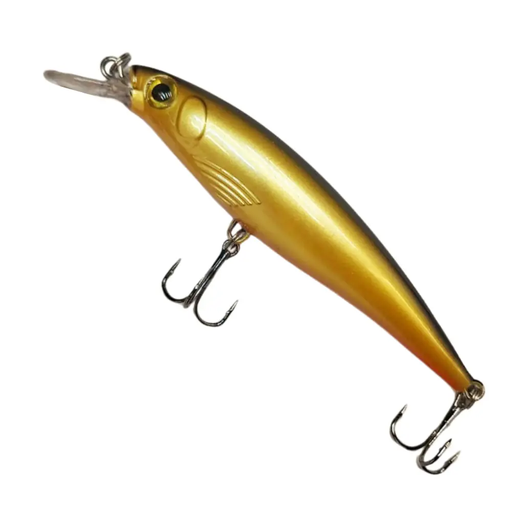Premium Minnow Fishing Lure 11cm 15g - Har Bait with Treble Hooks for Saltwater & Freshwater Fishing (200)