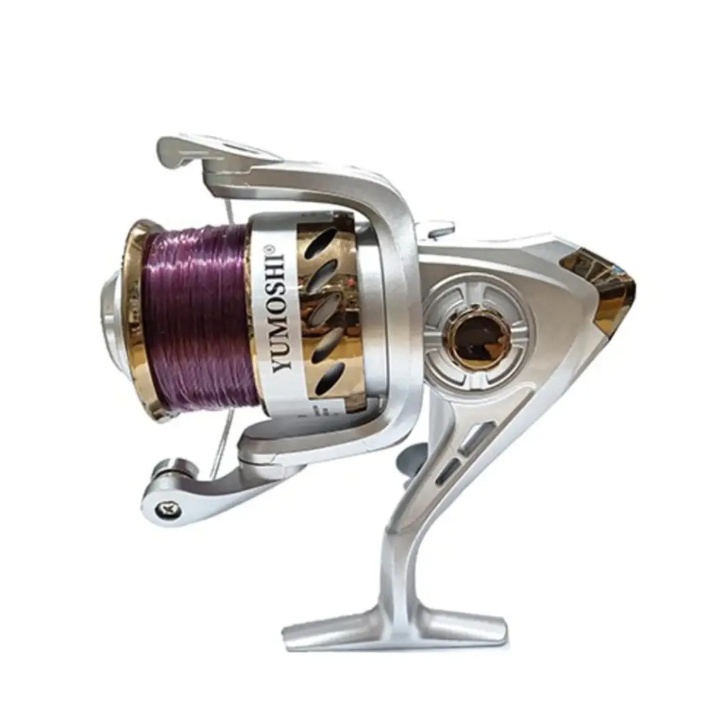 Yumoshi YK Spinning Fishing Reel with Pre-Spooled Line – Saltwater & Freshwater Reel | Sizes 5000 / 6000 / 7000