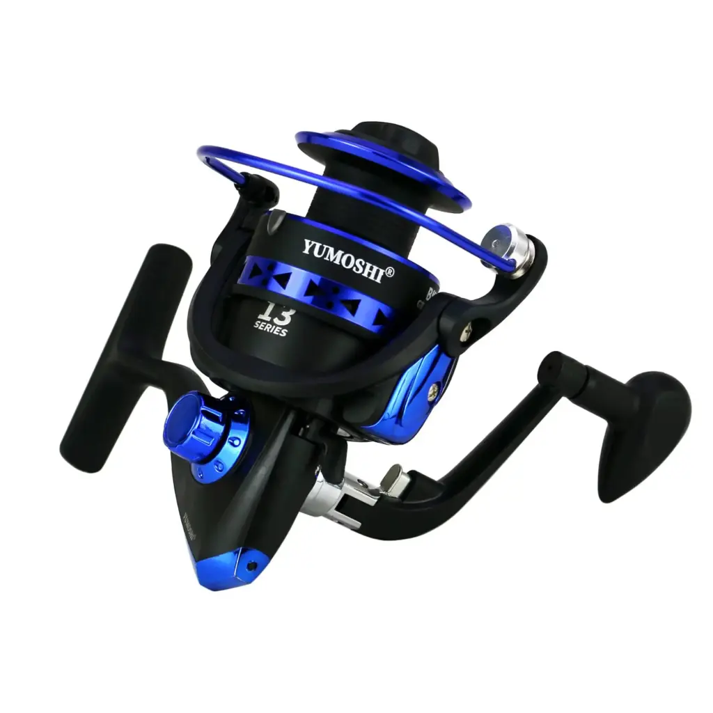 Yumoshi 13 Series Spinning Fishing Reel – Lightweight Durable Reel for Freshwater & Saltwater Fishing | 5000 / 6000 / 7000 (BK)