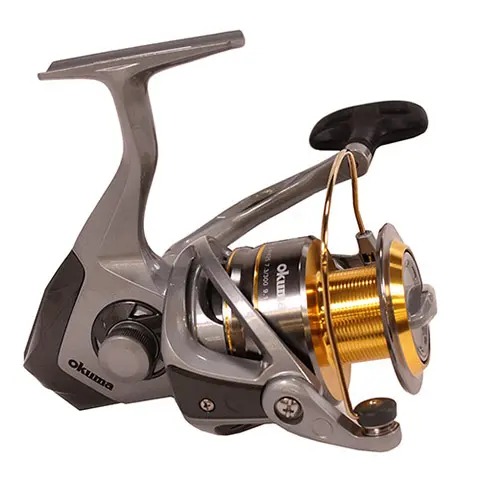 Okuma Avenger AV-4000 Fishing Reel - Premium Spinning Reel with Gold Aluminum Spool for Saltwater & Freshwater Fishing