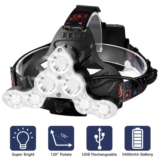 7-LED Super Bright Headlamp