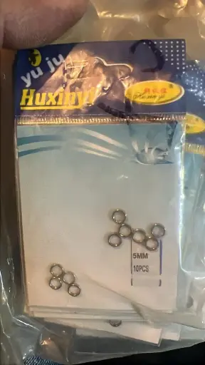 Huxinyu Stainless Steel Split Rings - 10pcs Pack
