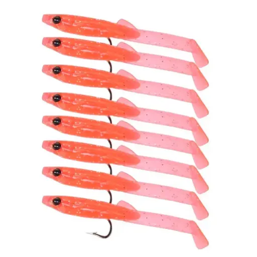 Soft Fishing Lure-Swimbait with Paddle Tail Realistic Fish for Saltwater Freshwater Fishing AR76-8# (55m 10pcs)(65m 8pcs)