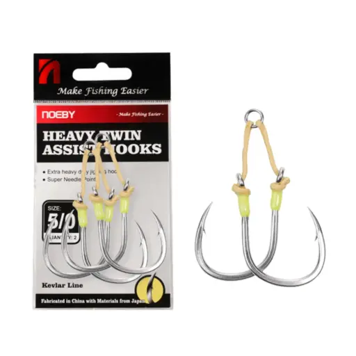 NOEBY Heavy Twin Assist Hooks 