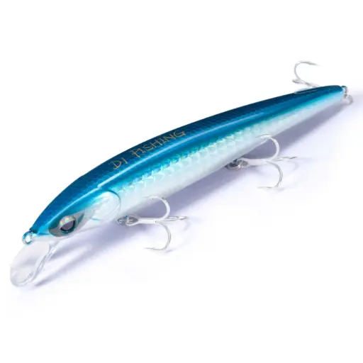 D1 DT5015 06 Blue Silver Long-Casting Minnow 130mm 27g – Sinking Jerkbait Lure