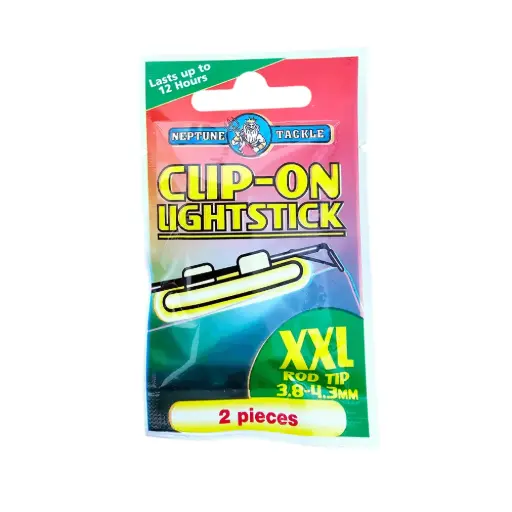 Neptune Tackle Clip-On Lightstick XXL – Rod Tip Glow Stick 3.8–4.3mm | 2 Pieces