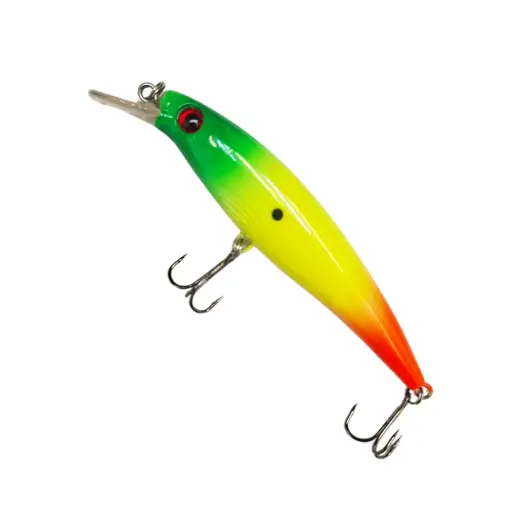 Premium Minnow Fishing Lure 11cm 15g - Har Bait with Treble Hooks for Saltwater & Freshwater Fishing (101)