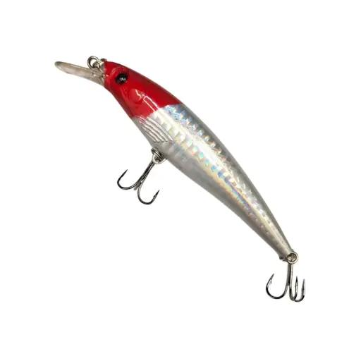 Premium Minnow Fishing Lure 11cm 15g - Har Bait with Treble Hooks for Saltwater & Freshwater Fishing (102)